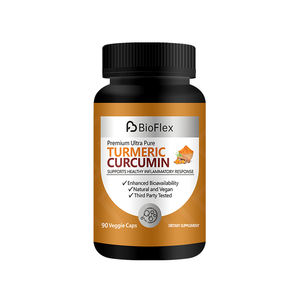 Compléments alimentaires à base de plantes en marque privée OEM, poudre de curcuma biologique de 1500 mg et capsules d'extrait de poivre noir avec biopérine - Product Image 1