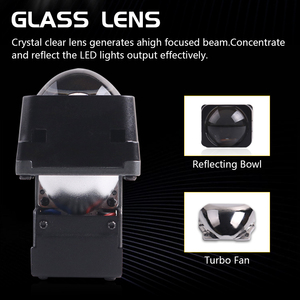 Aftermarket 1.5 Inch M5+ M5L M5H M5H+ Car <b>LED</b> <b>Projector</b> Lens Headlight Bulbs Small Size 35W Power 6000k for New Electric Cars - Product Image 2