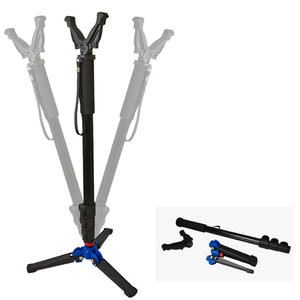 Monopode <span class=keywords><strong>de</strong></span> <span class=keywords><strong>chasse</strong></span> réglable ECHAIN, bâton <span class=keywords><strong>de</strong></span> tir en aluminium, trépied à fourche 1/4V avec vis 3/8'', support triangulaire tactique <span class=keywords><strong>pour</strong></span> l'extérieur - Product Image 1