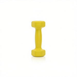 <b>2KG</b> Yellow Glossy Coated Hexagonal <b>Dumbbells</b> 1pz Product - Product Image 1