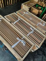 Barre ronde en cuivre de haute pureté pour usage industriel, taille et longueur personnalisables