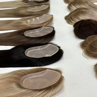 Perruques et Toppers en Cheveux Humains Vierges à Base de Soie pour Femmes, Styles Ondulés et Bouclés, pour Femmes Blanches, Sur Mesure - Fournisseur Alibaba Populaire