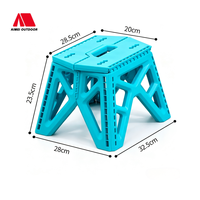Banc pliable portable en plastique avec poignées, idéal pour la maison, le camping, les pique-niques et les files d'attente