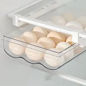 منظم درج البيض في تنظيم الثلاجة حاوية مطبخ رف درج البيض الكبيرة
