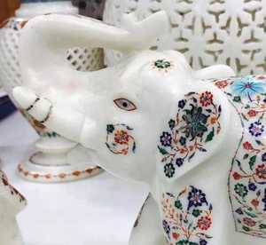 ANURAG HANDICRAFT High Quality Handcrafted Marble <b>Elephant</b> Statue Animal Figurine Home <b>Decoration</b> Vastu Feng Shui Gift India - Product Image 6
