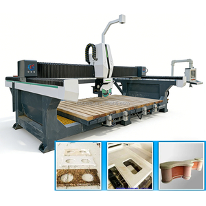 高效4+1轴石材机械石材雕刻机45度切割机大理石墓碑台面瓷砖切割机 - Product Image 2