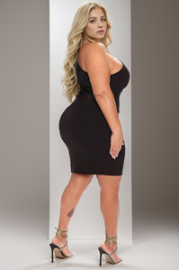 ที่กําหนดเองเชือกแขว<span class=keywords><strong>น</strong></span>คอคอ Flocking ตาข่ายเย็บปะติดปะต่อกั<span class=keywords><strong>น</strong></span>เชียร์ชุดเข้ารูปสีดําแขนกุดเซ็กซี่ชุดราตรีชุดราตรี - Product Image 6