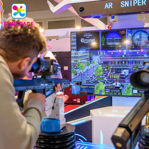Funspace Guangzhou Factory Wholesale VR Equipment Coin Operated Arcade 4 Players Video Ar Gun Shooting Game Simulator - Product Image 3