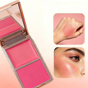 Duo <b>Blush</b> Palette Matte Cream & Lightweight Powder 2 in 1 Cheek <b>Blush</b> Custom Logo Maquillaje Maquiagem Vegan Wholesale - Product Image 5