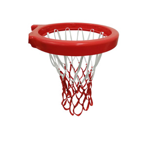 Reti per <span class=keywords><strong>Canestro</strong></span> da Basket in Poliestere, Colori Rosso/Bianco, Varie Misure, Resistenti e Spesse - Product Image 1