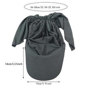 Casquette pliable à 2 panneaux personnalisée pour femmes, visière solaire respirante avec <span class=keywords><strong>bandeau</strong></span> élastique, arrière incurvé - Product Image 4