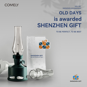 Không dây trong nhà ngoài trời dầu hỏa 4000mAh có thể sạc lại pin ánh sáng ban đêm USB Dimmable Glass Shade Led nhà hàng bảng đèn - Product Image 4