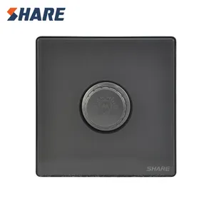 Universele Bestseller Licht Dimmer Elektrische Schakelaar Grijs Kleur 10a Muur Gemonteerde Draaischakelaars En Socket Voor Home 300W ~ 500W