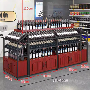 Vinoteca de Hierro y Madera Ecológica Más Vendida a Nivel Mundial para Supermercados y Tiendas Minoristas - Product Image 2