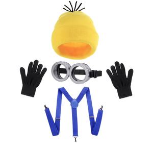 <span class=keywords><strong>Disfraz</strong></span> Divertido de Halloween para Adultos, Gafas/Gorro Amarillo/Guantes para Hombres y Mujeres, Conjunto para Fiesta de Disfraces - Product Image 3