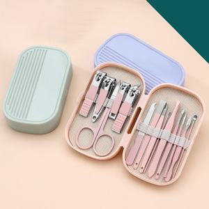 Coffret de manucure cadeau 8 pièces, 14 pièces, 18 pièces, coupe-ongles, ciseaux, outils de soin personnel en métal, coffret de manucure portable de voyage - Product Image 3