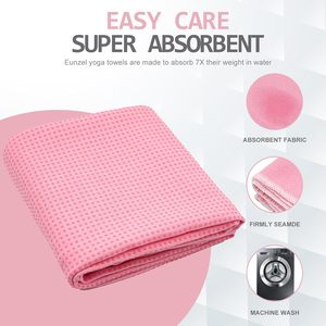 <span class=keywords><strong>Serviette</strong></span> de yoga en microfibre avec points antidérapants - <span class=keywords><strong>Serviette</strong></span> de tapis de yoga ultra absorbante et à séchage rapide pour le yoga chaud, le Pilates, la gym et les voyages - Product Image 5