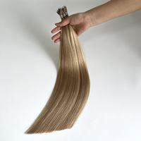 Extensions capillaires Nano Tip en cheveux vierges Remy européens doublement étirés, pour la vente en gros, micro-liens, pour stylistes professionnels, toutes teintes