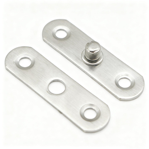 Bisagra de Puerta de Acero Inoxidable <span class=keywords><strong>ECREW</strong></span> de 360 Grados, Diseño Moderno, Eje Giratorio, Bisagra Pivotante Invisible para Puertas de Madera, Juntas Pivotantes de 3 mm - Product Image 3
