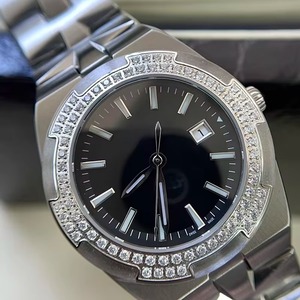 Nouvelle Montre Automatique Mécanique Étanche pour Femme 2026, Cadran Noir, Lunette Diamantée, Acier Inoxydable, Élégante, Luxe, Fine - Product Image 1