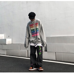 <span class=keywords><strong>กางเกง</strong></span><span class=keywords><strong>ยีน</strong></span><span class=keywords><strong>ส์</strong></span>ฮิปฮอปทรงหลวมสำหรับผู้<span class=keywords><strong>ชาย</strong></span><span class=keywords><strong>กางเกง</strong></span><span class=keywords><strong>ยีน</strong></span><span class=keywords><strong>ส์</strong></span>กราฟฟิตีดีไซน์แนวสตรีท - Product Image 6