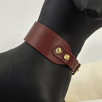 Collier élégant en cuir souple et personnalisable pour chien et chat avec options personnalisées - Vente en gros OEM