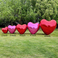 Nouvel arrivage d'ornements d'ameublement d'art de Pâques géant décoratif brillant PVC miroir réfléchissant oeufs gonflables lapin pour la décoration