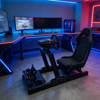 Cockpit de simulation de course pliable d'usine, réglable, en alliage d'aluminium 4080, à entraînement direct, pour Thrustmaster MOZA Logitech