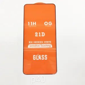Venta al por mayor de teléfonos móviles 21d 9h Protector de pantalla de vidrio templado completo para xiaomi MI 9T/ Redmi K20/iPhone 12/iPhone 13 Pro Max - Product Image 1