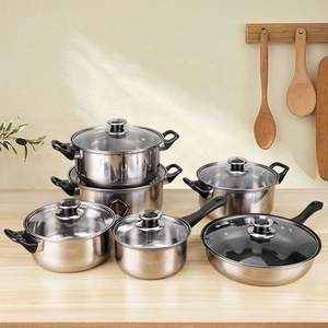 Bán cũng thiết kế cổ điển Thép không gỉ đa chức năng Cookware Set không dính nồi Frying Pan canh nồi cho nấu ăn hàng ngày - Product Image 2