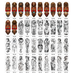 Pegatinas de tatuaje temporal personalizadas de nuevo estilo, impermeables para hombres, brazo completo, pegatina de tatuaje <span class=keywords><strong>cristiano</strong></span> de Jesús - Product Image 1