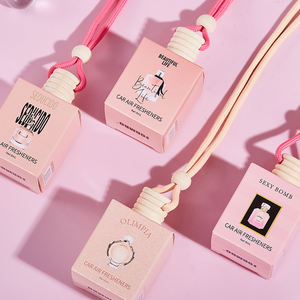 Diffuseur d'huiles essentielles de luxe en verre de 8 ml en forme de diamant, flacon de parfum suspendu, désodorisant pour voiture, aromathérapie liquide pour véhicule - Product Image 4