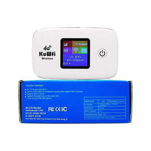 Kuwfi มือถือ <span class=keywords><strong>WiFi</strong></span> 4G LTE เราเตอร์2100mAh แบตเตอรี่มีเสาอากาศขนาดเล็ก4G เราเตอร์ Wi-Fi พร้อมช่องใส่ซิมการ์ด - Product Image 6