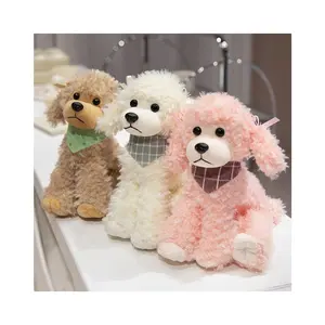 All'ingrosso giocattoli di peluche cane realistico Kawaii peluche barboncino bambola simpatici animali di peluche orsacchiotto