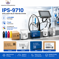 IPS-9710 Imprimante en ligne de dates et de dates d'expiration 1-25,4 mm, machine industrielle d'impression de codes de lots et de dates sur bouchons de bouteilles