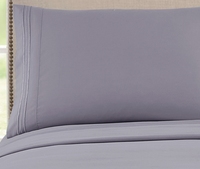 Parure de draps d'hôtel certifiée Oeko-Tex 4 pièces Queen 90 g/m² en microfibre double brossée brodée, rafraîchissante, douce, à poches profondes