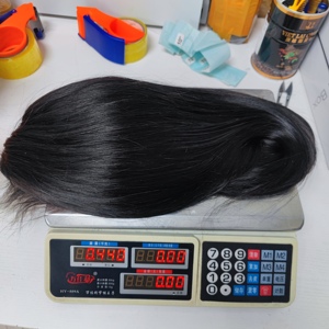 LetsFly 11A SDD 13x4 440 gramos Personalizar Peluca Frontal de encaje Peluca de cabello humano recto virgen brasileño para mujeres negras Envío <span class=keywords><strong>gratis</strong></span> - Product Image 6