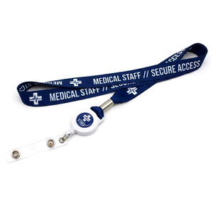 Lanière personnalisée à faible quantité minimale de commande, lanière la <span class=keywords><strong>moins</strong></span> chère avec porte-badge et porte-carte, personnalisez entièrement votre propre lanière porte-clés - Product Image 4