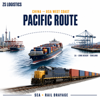 ZS LOGISTICS LCL DDP Transitaire Porte-à-Porte Logistique Internationale Agent Maritime Multimodal Expédition Aérienne Maritime Express Chine USA Royaume-Uni