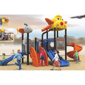 Aire de jeux d'<span class=keywords><strong>aventure</strong></span> pour enfants avec toboggan en forme de cockpit d'avion et grimpeur à filet de cargaison pour le plaisir au parc - Product Image 3