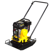 Compacteur à plaques vibrantes Al-Jon 5,5 CV avec moteur diesel et moteur, équipement de construction routière à haute efficacité