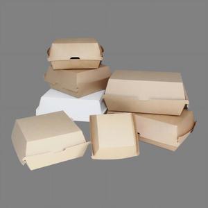 Caja de Papel Desechable para Hamburguesas de Grado Alimenticio, con Logotipo Personalizado, para Comida para Llevar, Caja para Hamburguesas y Pollo Frito - Product Image 6