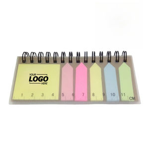 Mini taccuino a spirale con schede adesive riutilizzabili, pozzetto con pozzetto, bandiere con indice a freccia colorata, Logo personalizzato <span class=keywords><strong>Promo</strong></span> - Product Image 1