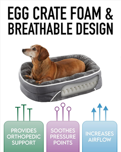 Оптовая продажа, дешевая водонепроницаемая, с защитой от жевания, большая моющаяся ортопедическая кровать для собак, роскошный диван-кровать для домашних животных - Product Image 3