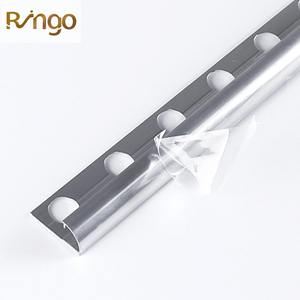 FOSHAN Factory prezzo basso strisce angolari da parete in ceramica personalizzate quarto bordo tondo profilo in alluminio argento lucido - Product Image 2