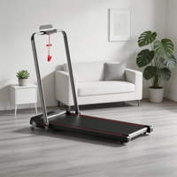 Tapis de course pliable ultra-mince avec moteur sans balais 0,75 CV, vitesse de 12 km/h, poids maximal de l'utilisateur 120 kg, pour usage domestique ou au bureau