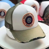 Gorra Trucker Sweet Home Run, Gorra de Béisbol de Lona Vintage Desgastada, Visera a Cuadros, Ajustable y Transpirable