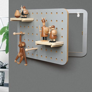 Étagère de rangement murale rectangulaire en bois, sans perçage, pour organiser les jouets - Product Image 2