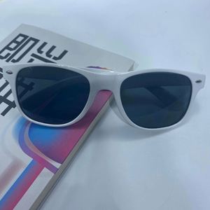 Commandes en gros de lunettes de soleil promotionnelles personnalisées avec logo pour événements d'entreprise, cadeaux d'entreprise, publicité, verres bleus miroir - Product Image 1