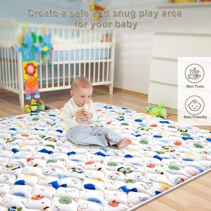 Tappetino Morbido in Schiuma per Gattonare, Uso a Terra, Imbottitura Spessa, Antiscivolo e Facilmente Pieghevole - Product Image 6